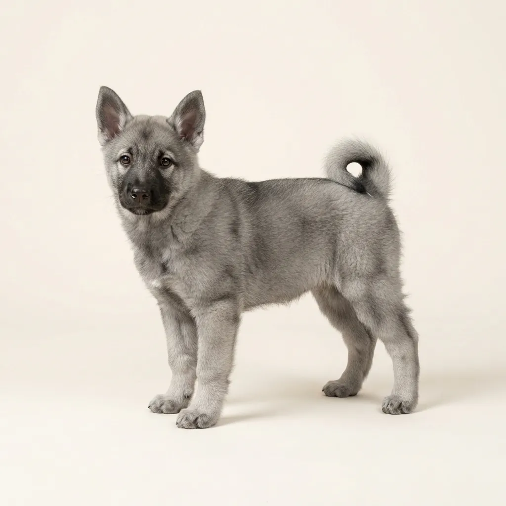 Grey Norwegian Elkhound — coat colour and appearance