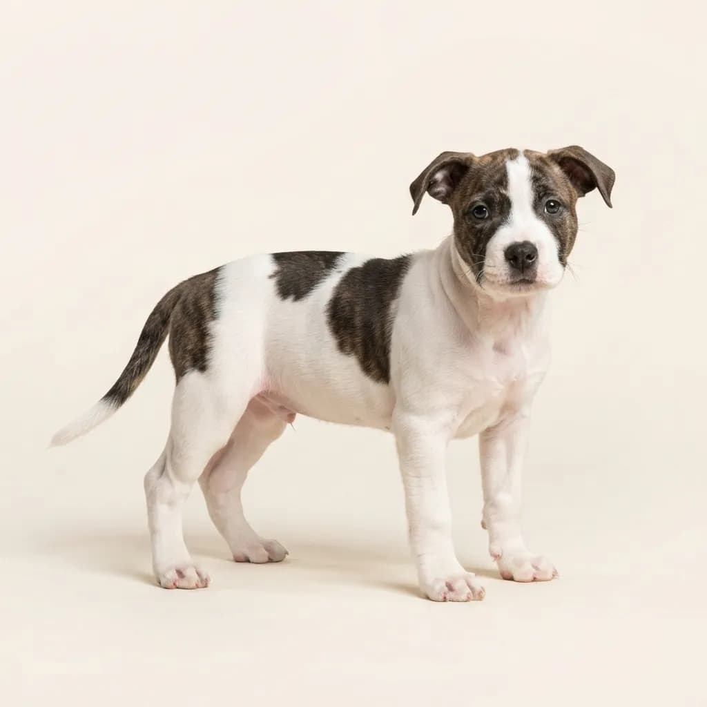 American Staffordshire Terrier in Gescheckt — Fellfarbe und Aussehen