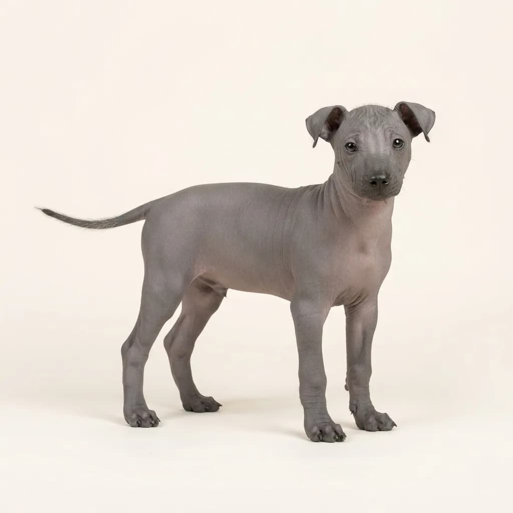 Xoloitzcuintle in Grau — Fellfarbe und Aussehen