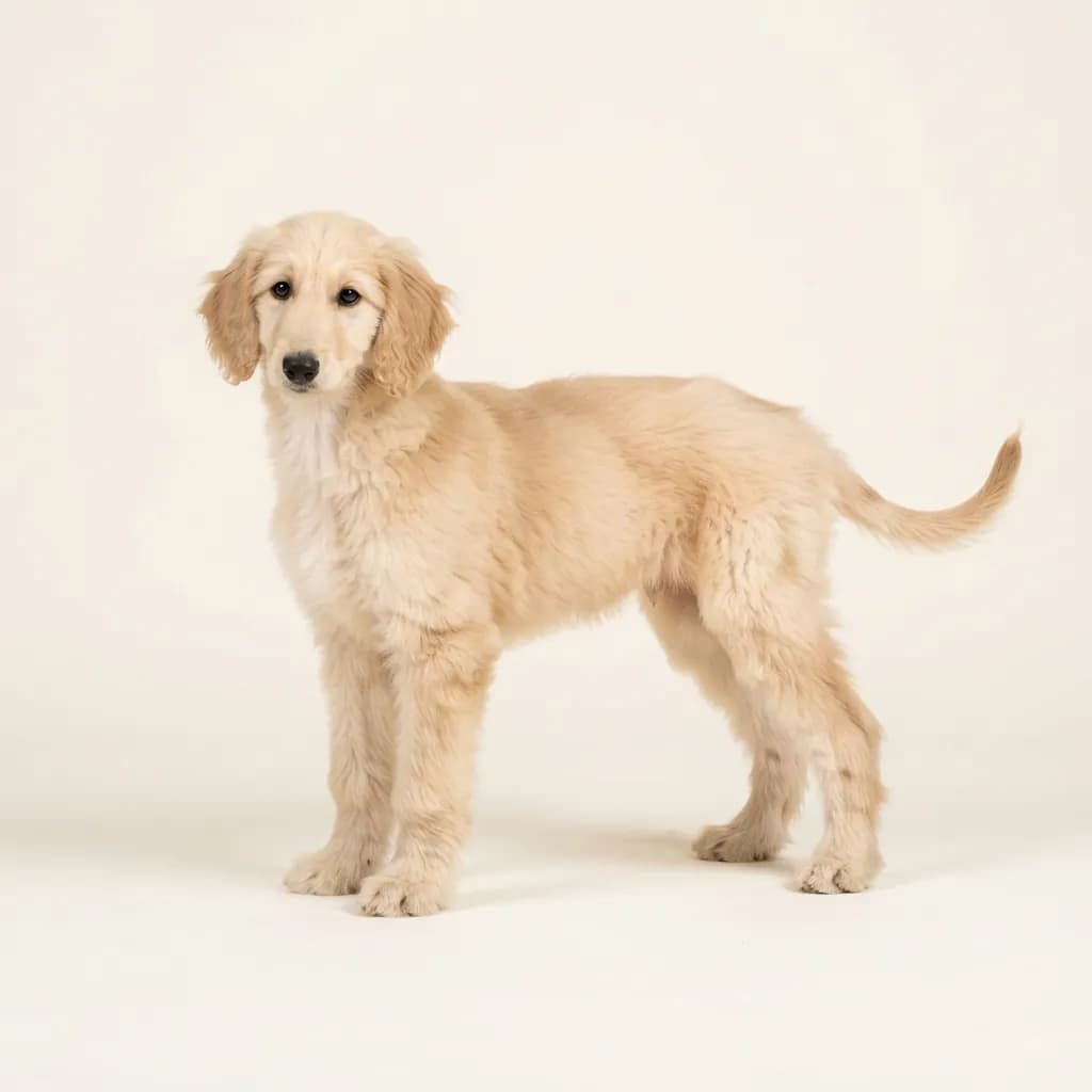 Afghanischer Windhund in Creme — Fellfarbe und Aussehen