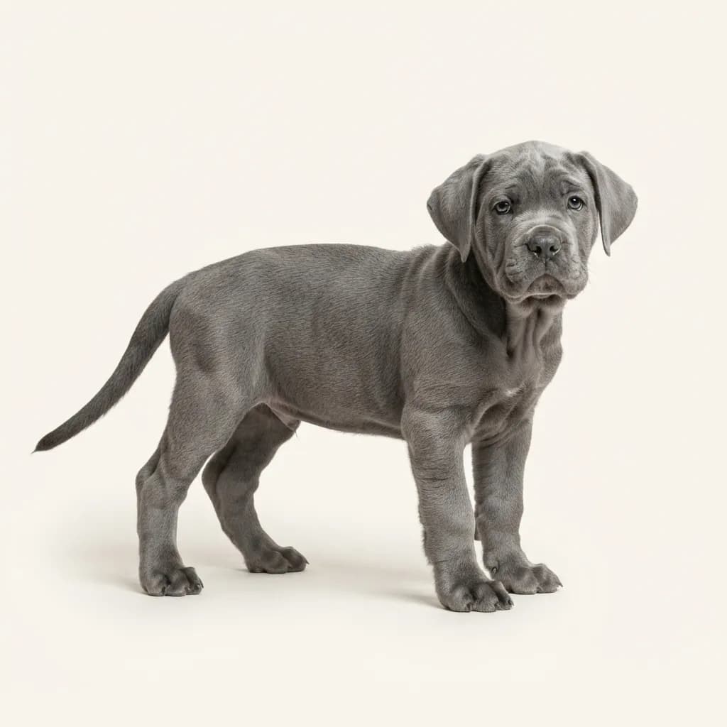 Mastino Napoletano in Grau — Fellfarbe und Aussehen