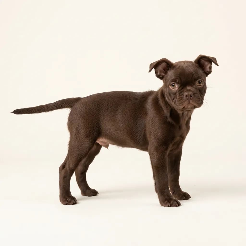 Boston Terrier in Schokoladenbraun — Fellfarbe und Aussehen