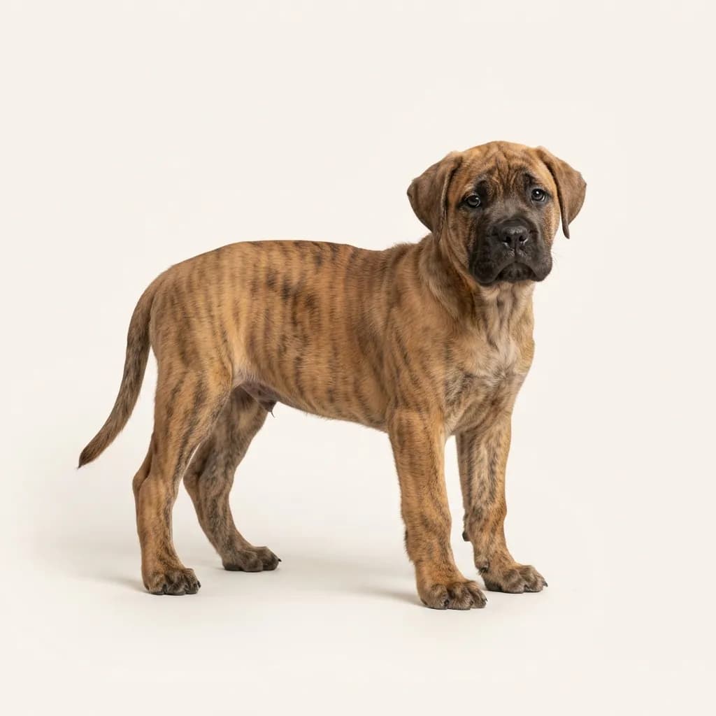 Bullmastiff in Gestromt — Fellfarbe und Aussehen