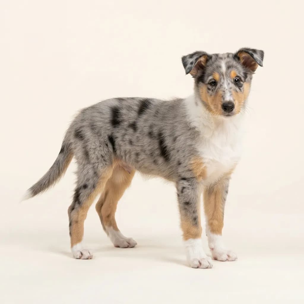 Amerikanischer Collie in Blue Merle — Fellfarbe und Aussehen