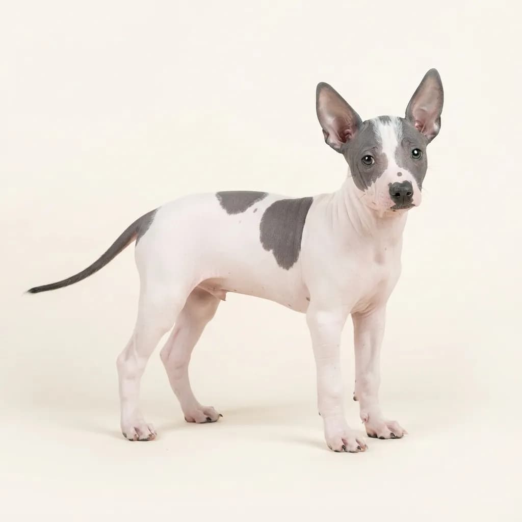 Xoloitzcuintle in Gescheckt — Fellfarbe und Aussehen