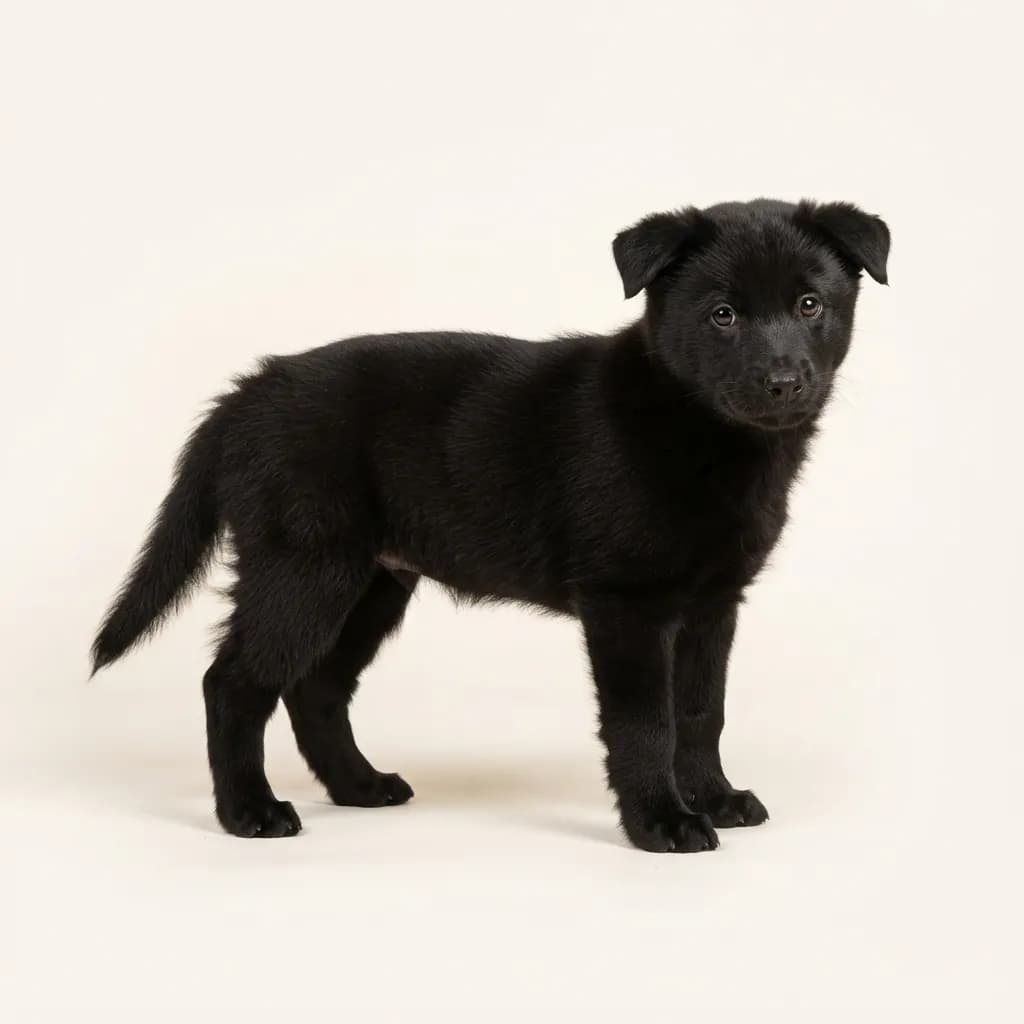 Canadian Eskimo Dog in Schwarz — Fellfarbe und Aussehen