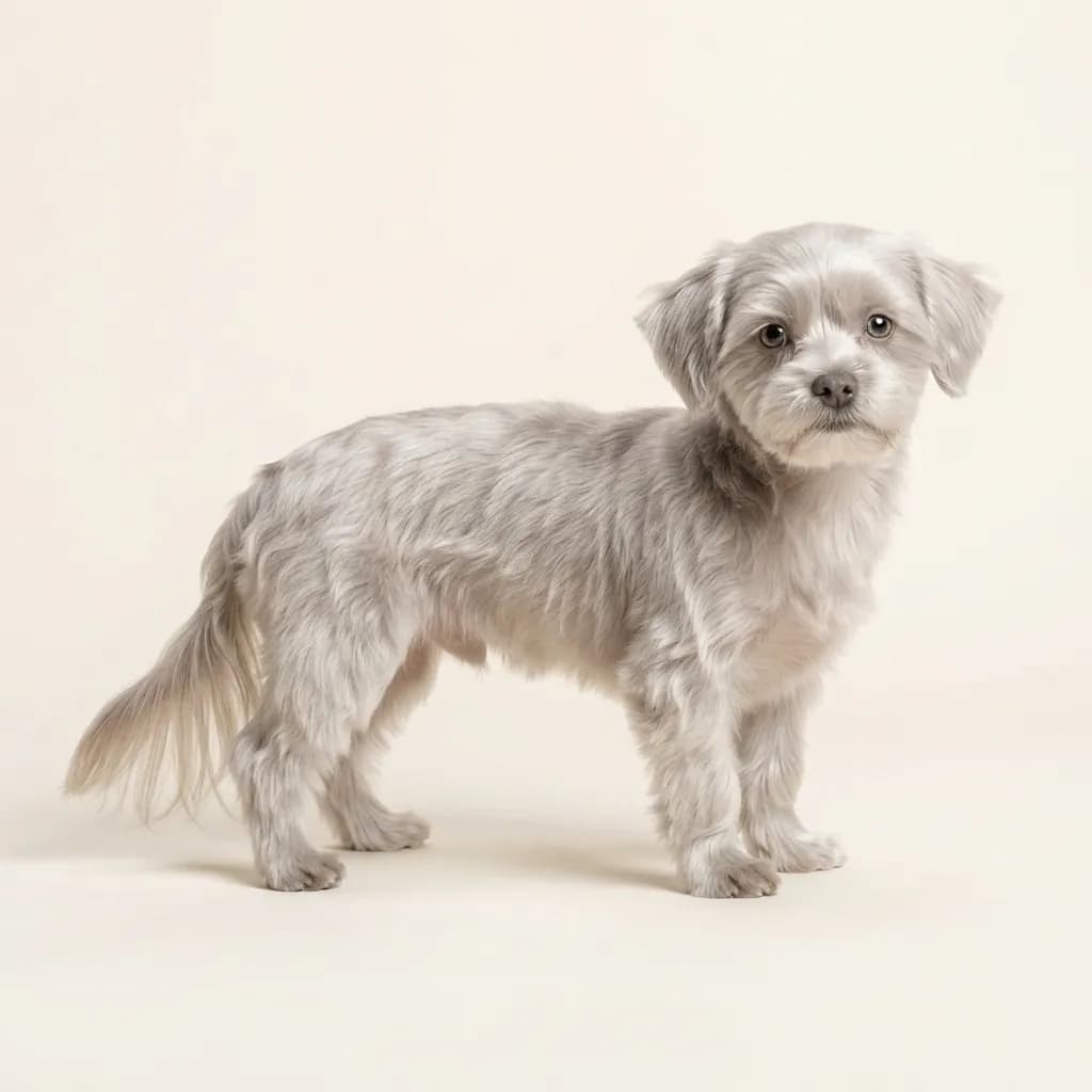 Shorkie in Silber — Fellfarbe und Aussehen