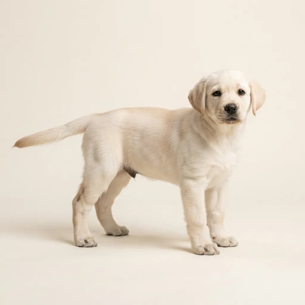 Labrador Retriever in Creme — Fellfarbe und Aussehen