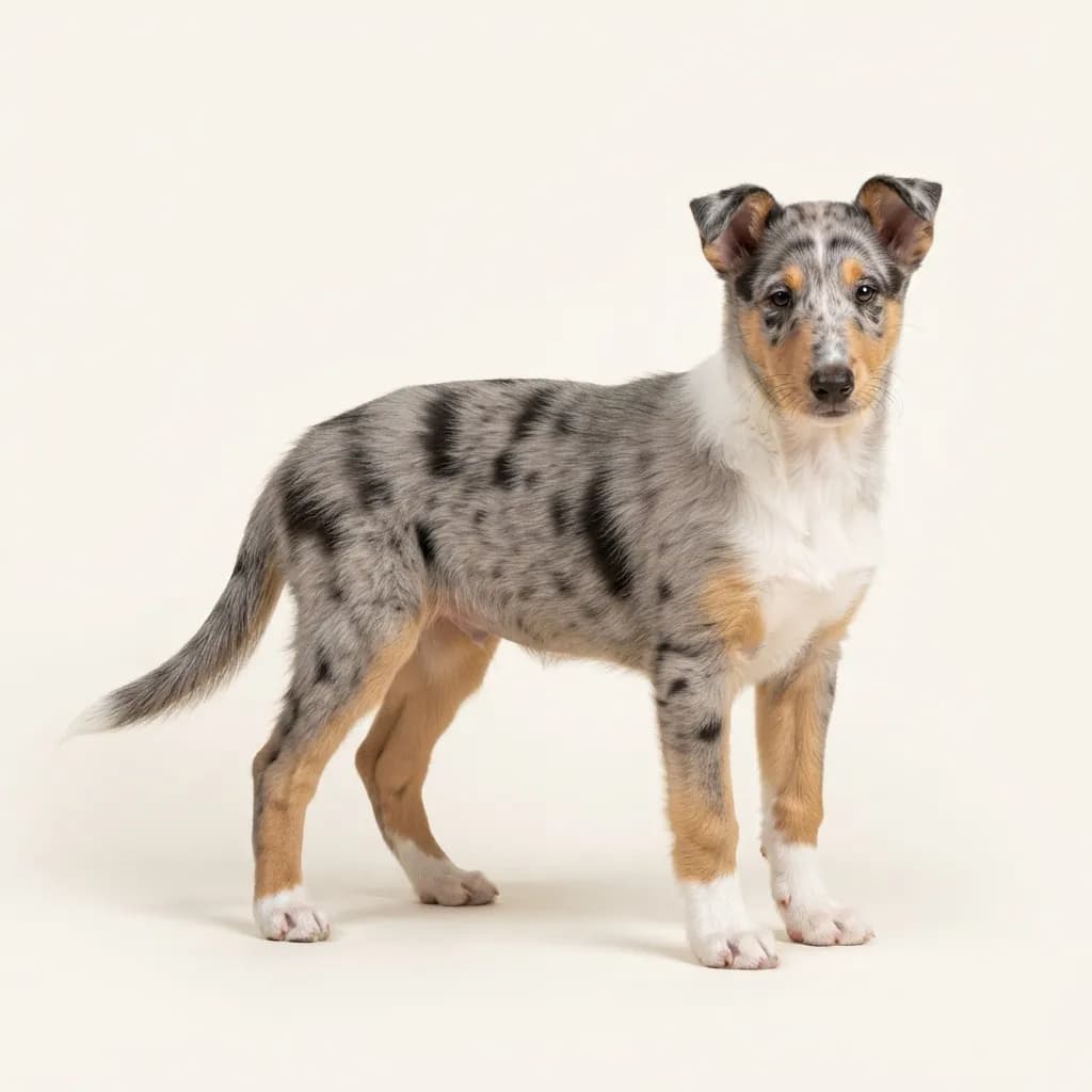 Collie (Kurzhaar) in Blue Merle — Fellfarbe und Aussehen