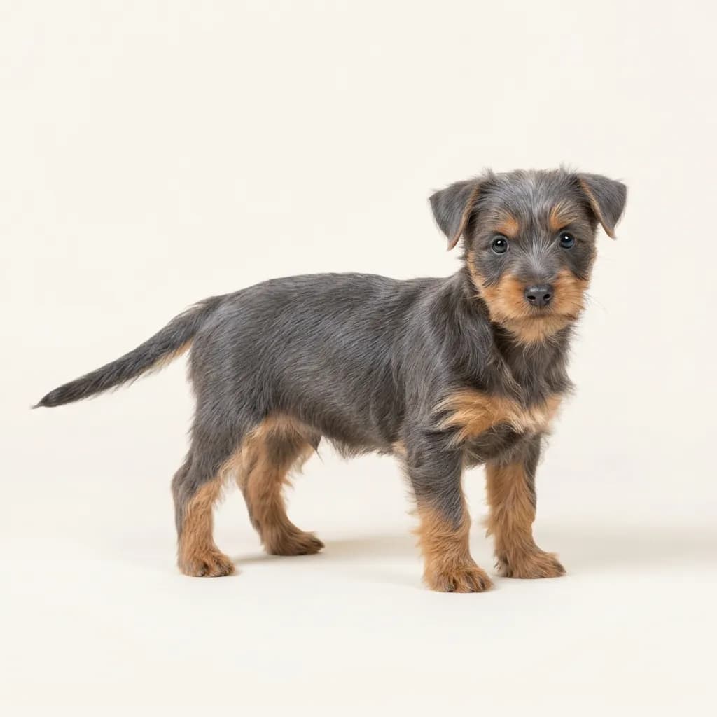 Australian Silky Terrier in Blau mit Loh — Fellfarbe und Aussehen