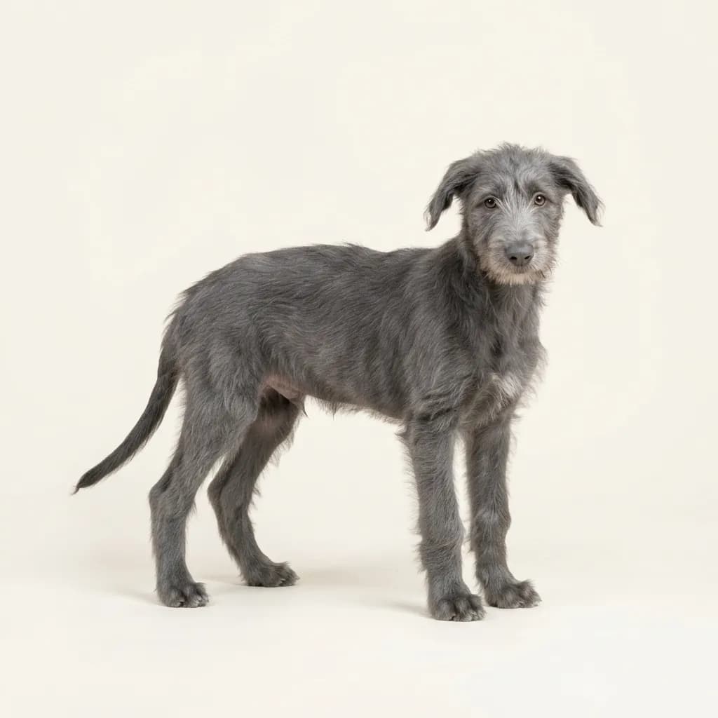 Deerhound in Blau — Fellfarbe und Aussehen