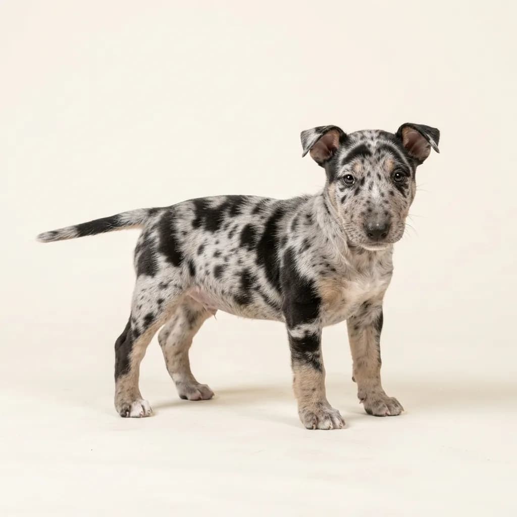 Miniature Bullterrier in Merle (Tiger) — Fellfarbe und Aussehen
