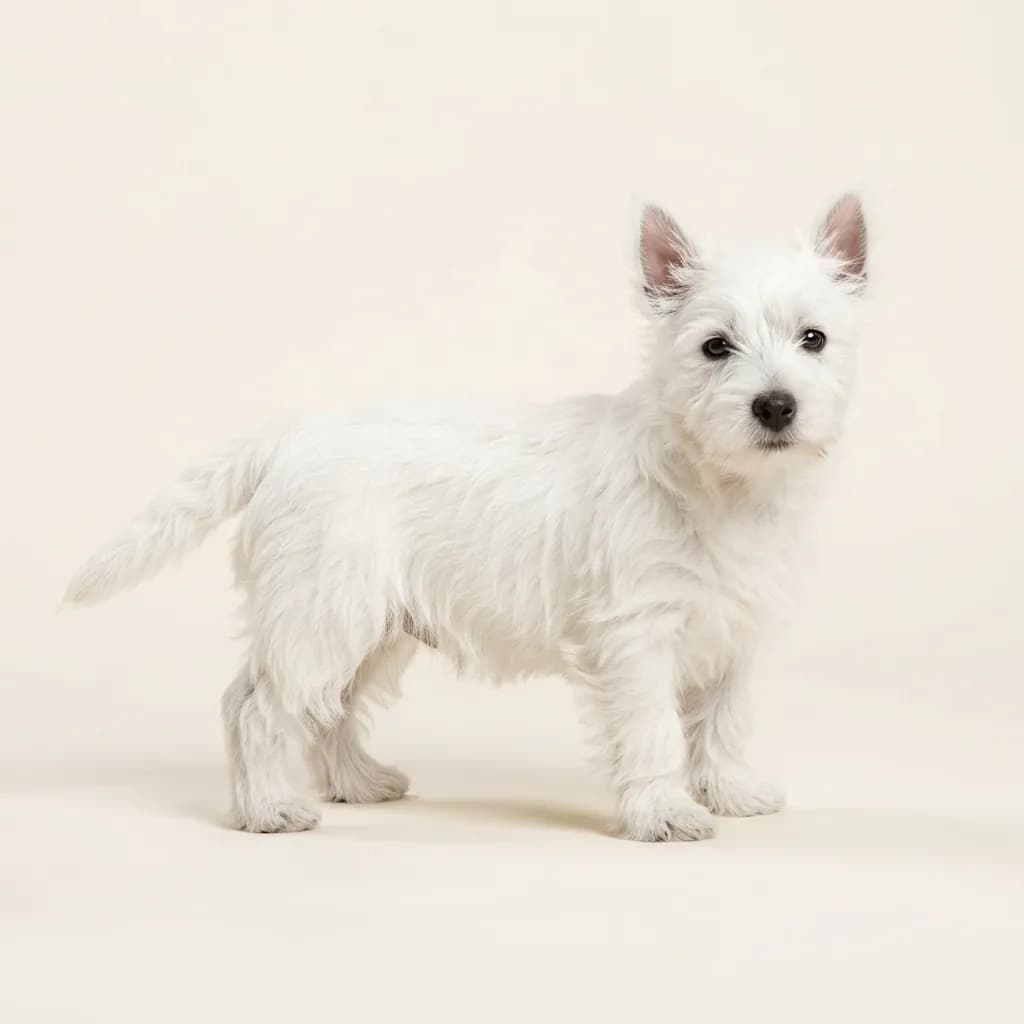 Cairn Terrier in Weiß — Fellfarbe und Aussehen