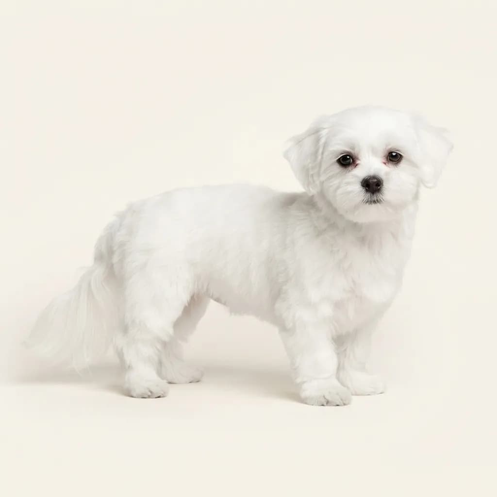 Lhasa Apso in Weiß — Fellfarbe und Aussehen