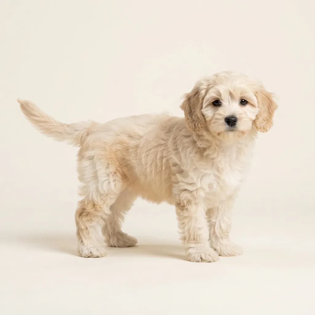 Cavapoo in Creme — Fellfarbe und Aussehen