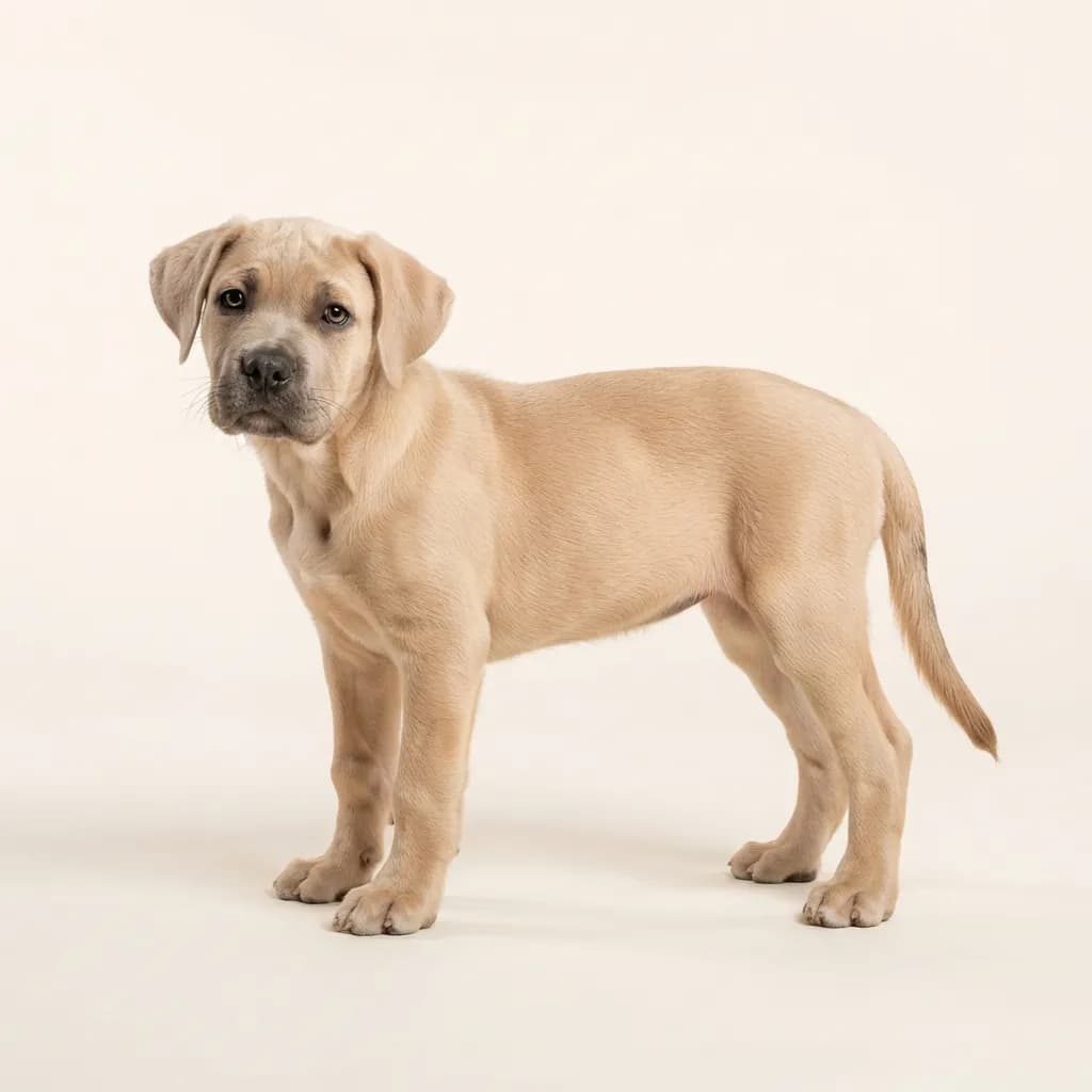 Cane Corso Italiano in Weizenfarben — Fellfarbe und Aussehen