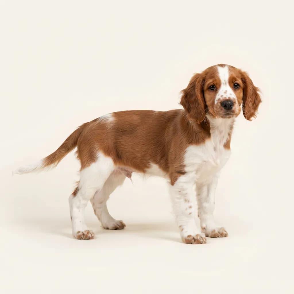 Welsh Springer Spaniel in Rot-Weiß — Fellfarbe und Aussehen
