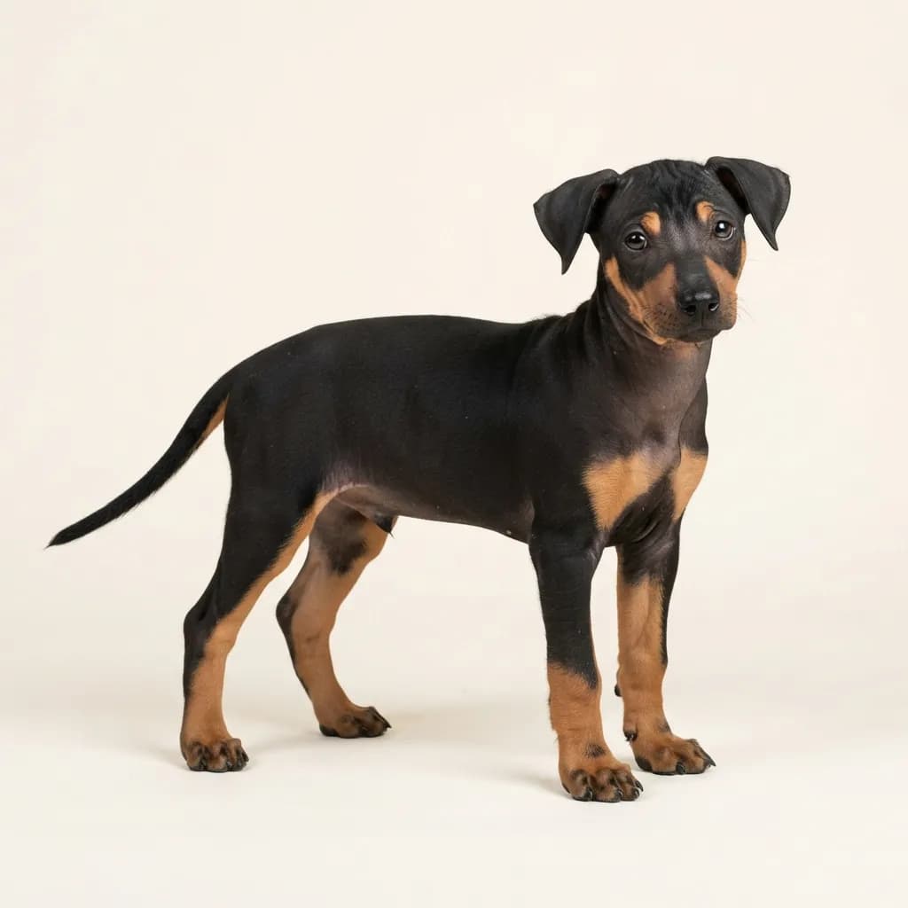 Xoloitzcuintle in Schwarz mit Loh — Fellfarbe und Aussehen