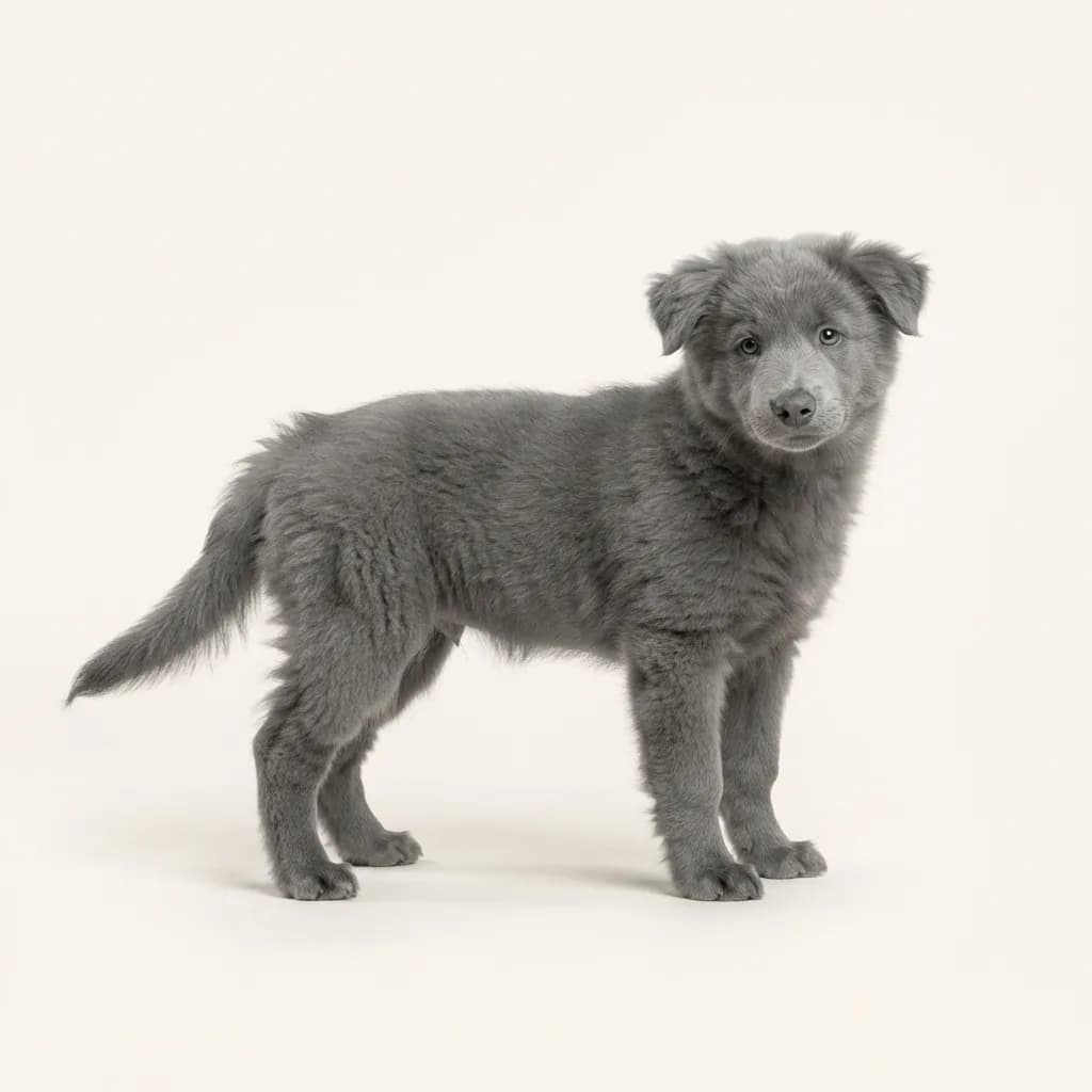 Finnischer Lapphund (Suomenlapinkoira) in Blau — Fellfarbe und Aussehen