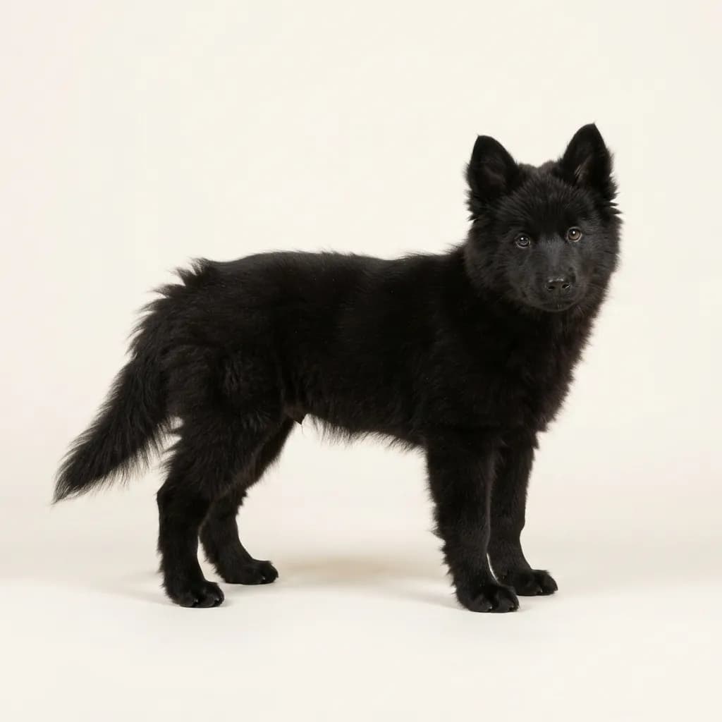 Yakutskaya Laika in Schwarz — Fellfarbe und Aussehen