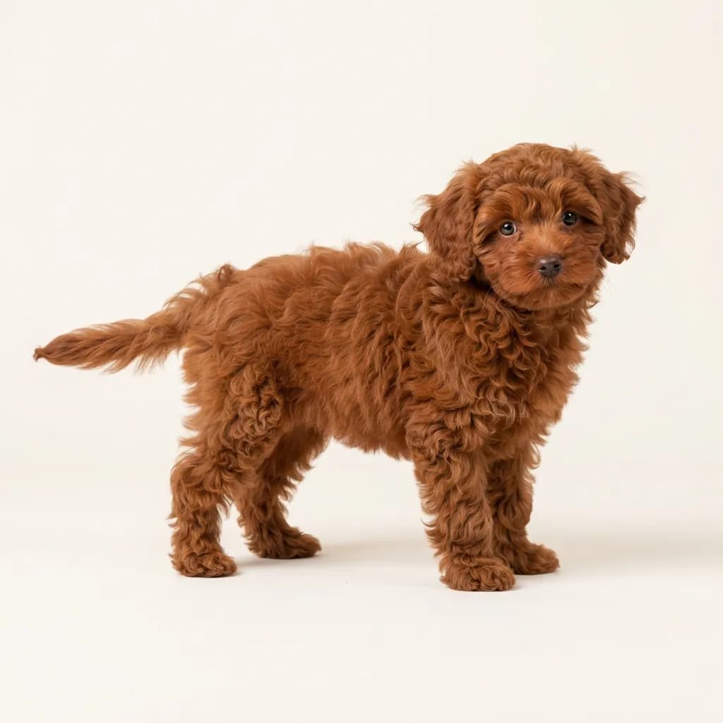 Pomapoo in Rot — Fellfarbe und Aussehen