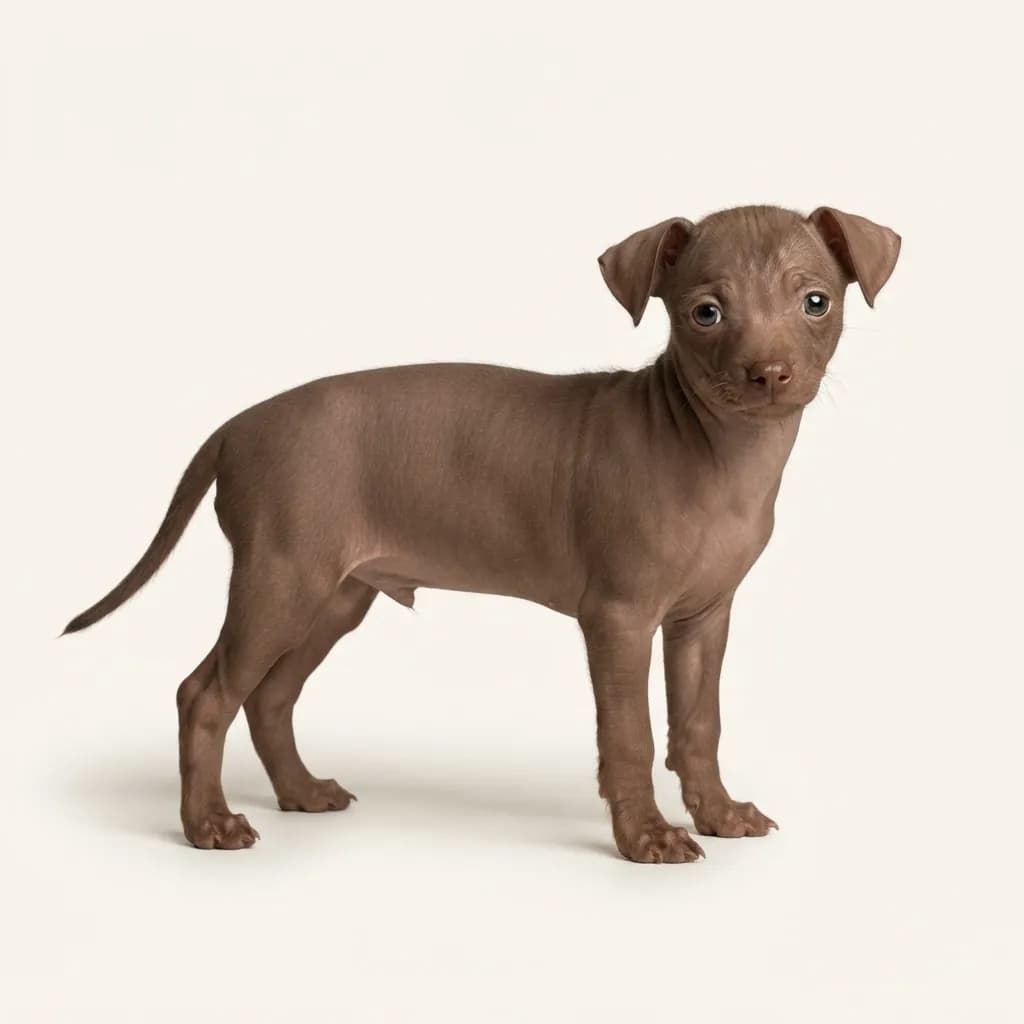 Haarloser Chihuahua in Braun — Fellfarbe und Aussehen