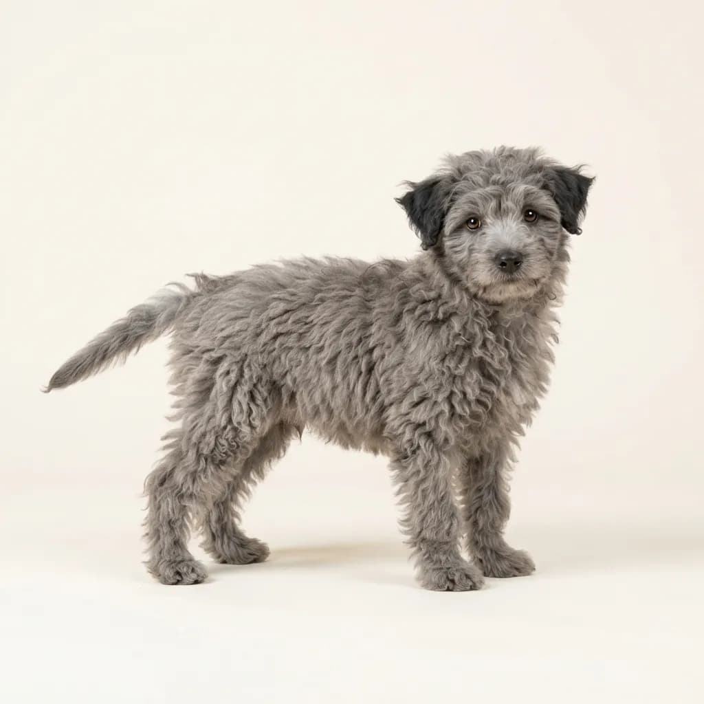 Puli in Grau — Fellfarbe und Aussehen