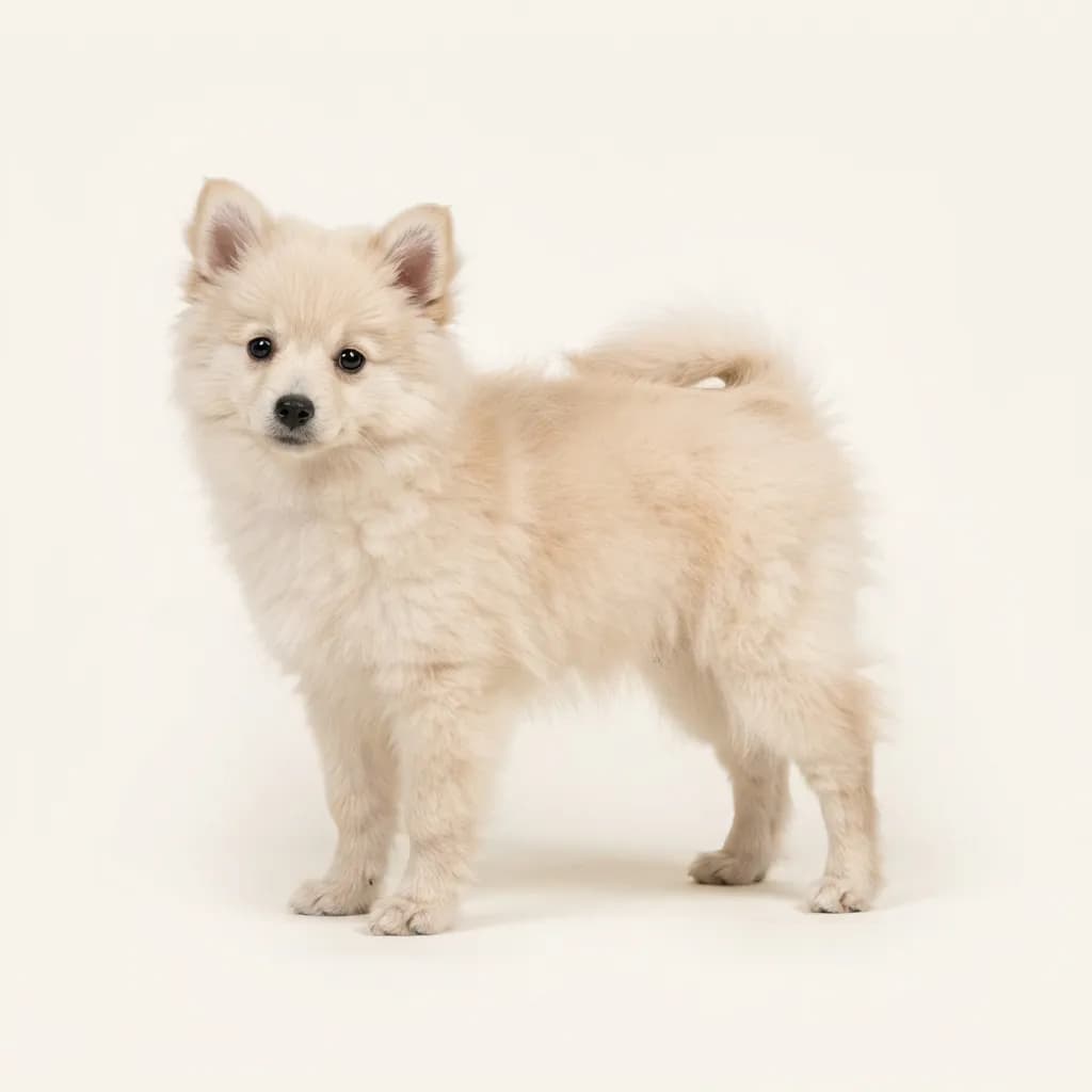 Kleinspitz in Creme — Fellfarbe und Aussehen