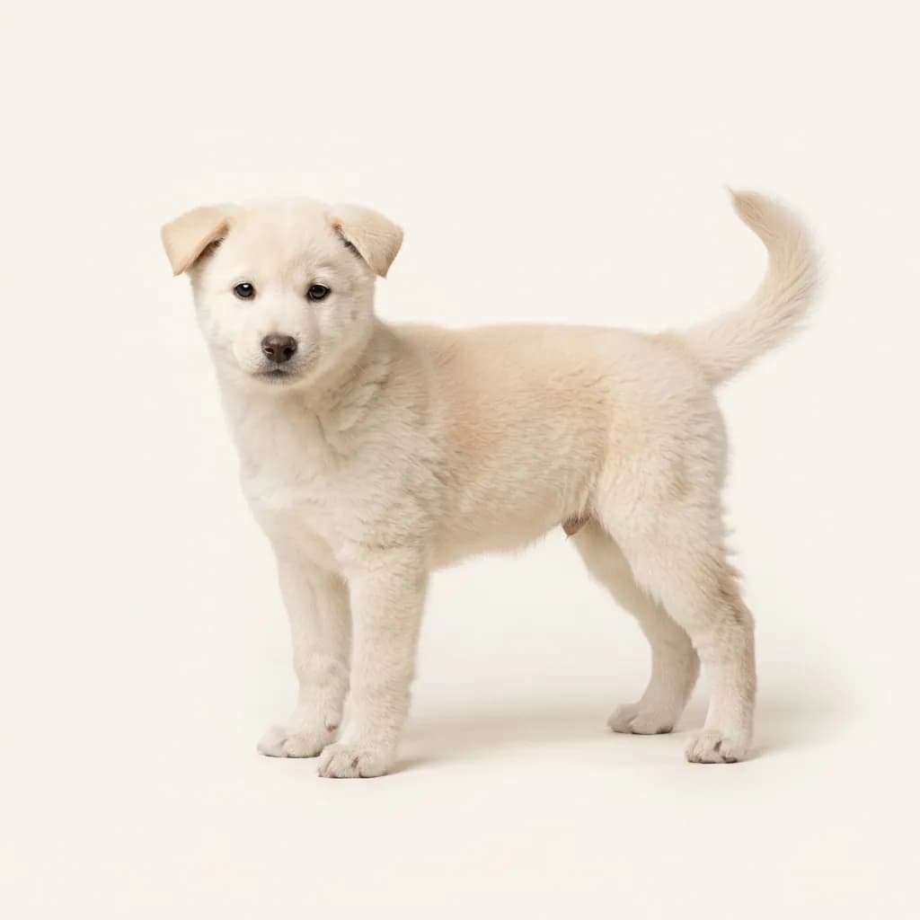 Shikoku in Creme — Fellfarbe und Aussehen