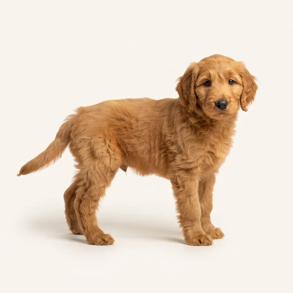 Goldendoodle in Goldfarben — Fellfarbe und Aussehen