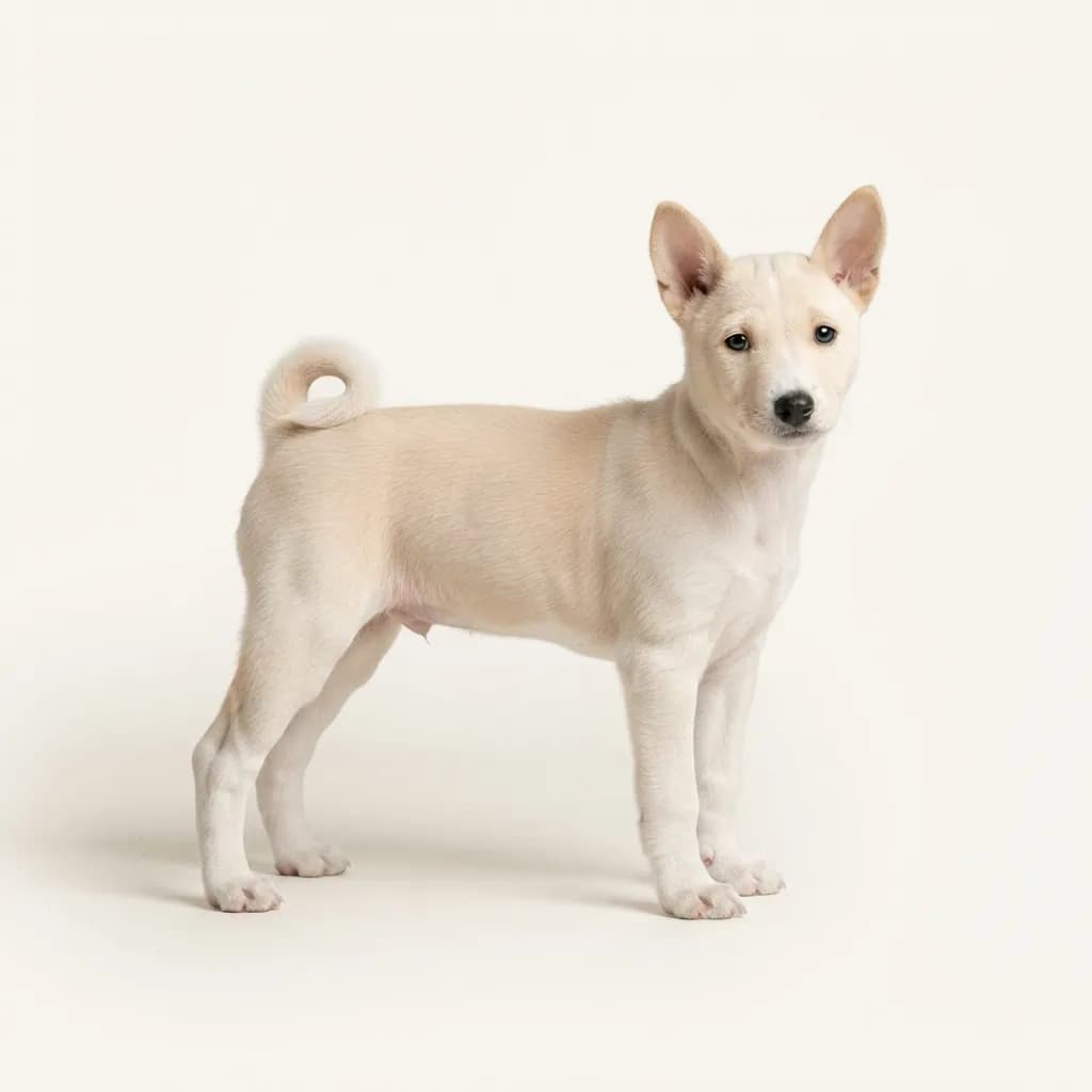 Basenji in Creme — Fellfarbe und Aussehen