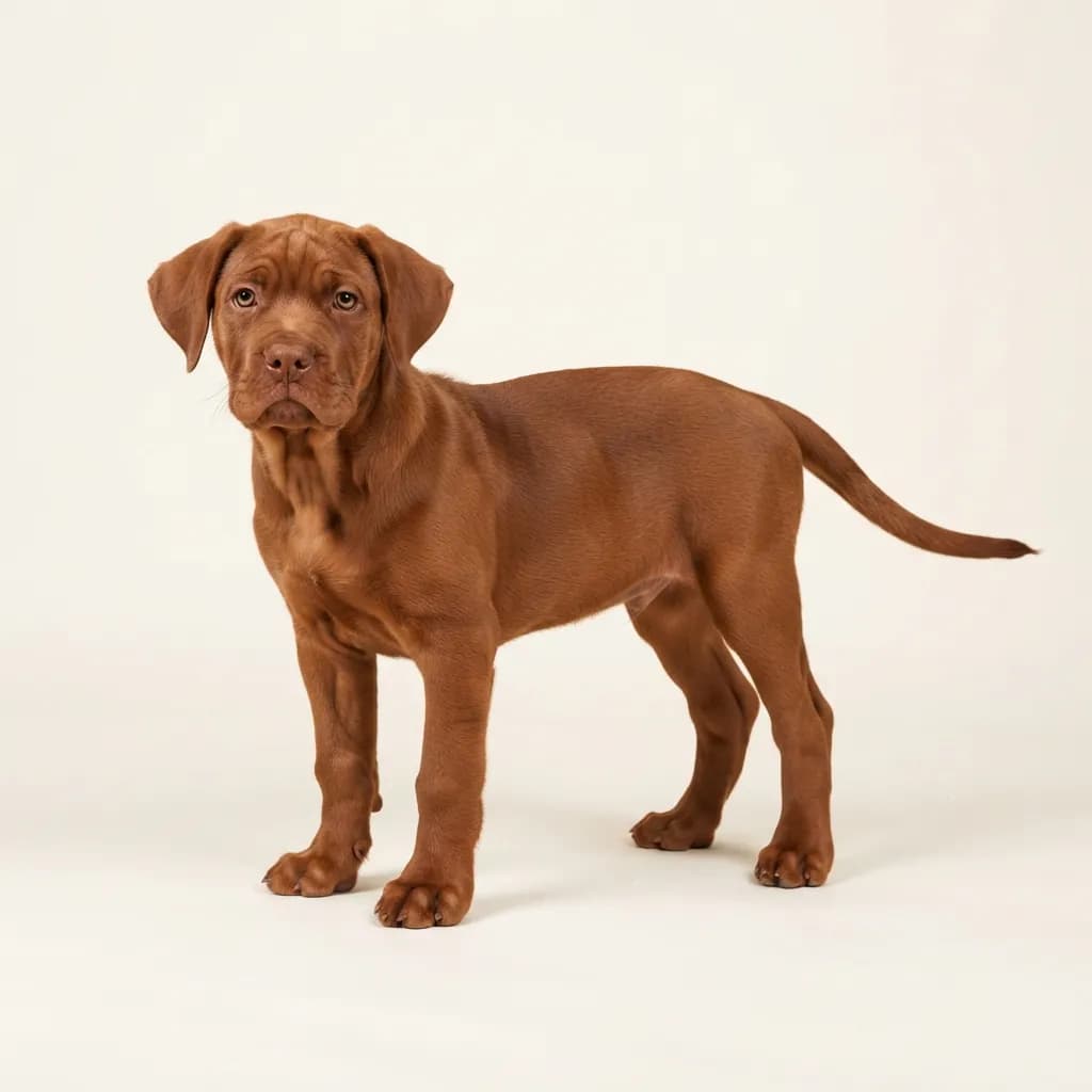 Cane Corso Italiano in Rot — Fellfarbe und Aussehen
