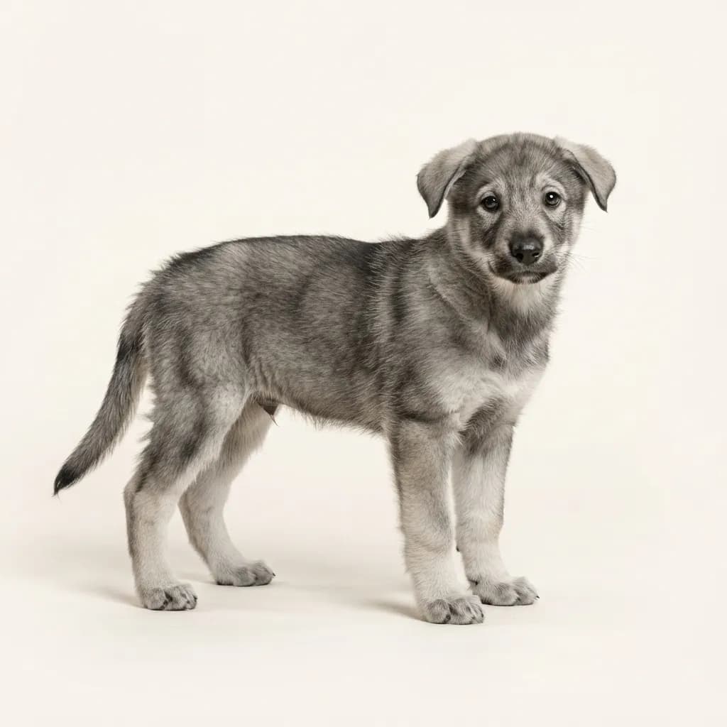 Castro-Laboreiro-Hund (Cão de Castro Laboreiro) in Wolfsgrau — Fellfarbe und Aussehen
