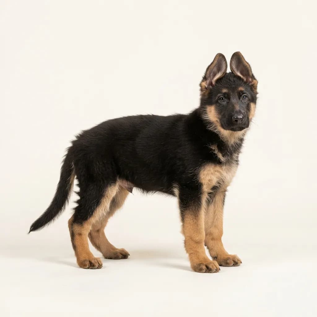 Altdeutscher Schäferhund in Zweifarbig — Fellfarbe und Aussehen