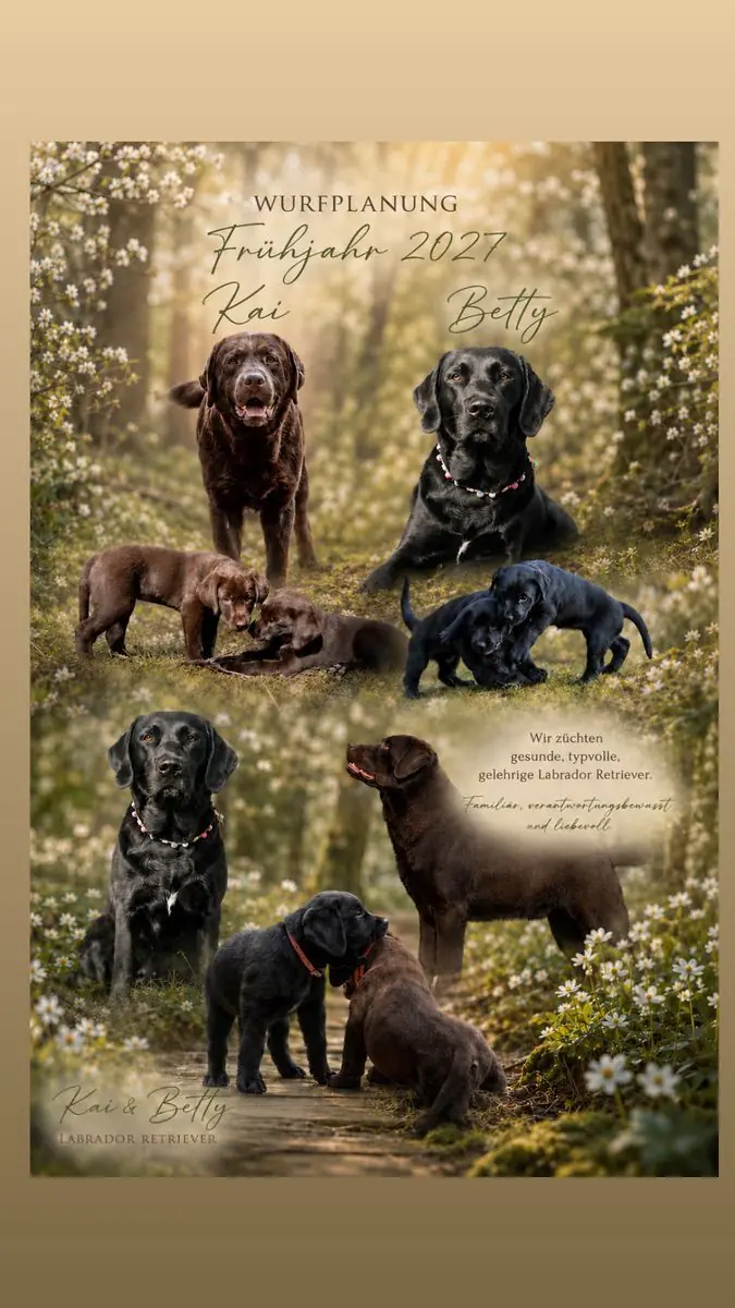 Wurfplanung braun - schwarze Labradorwelpen duale Linie – Labrador Retriever Puppy – Photo 2